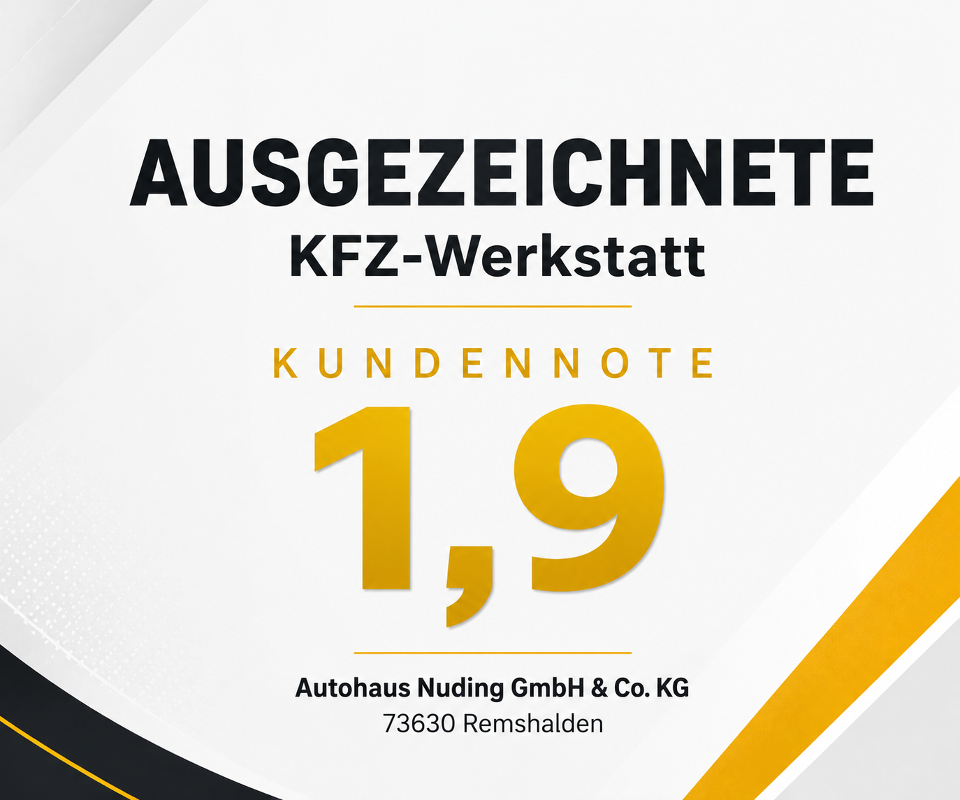 Beste WErkstatt | Ford Autohaus Nuding