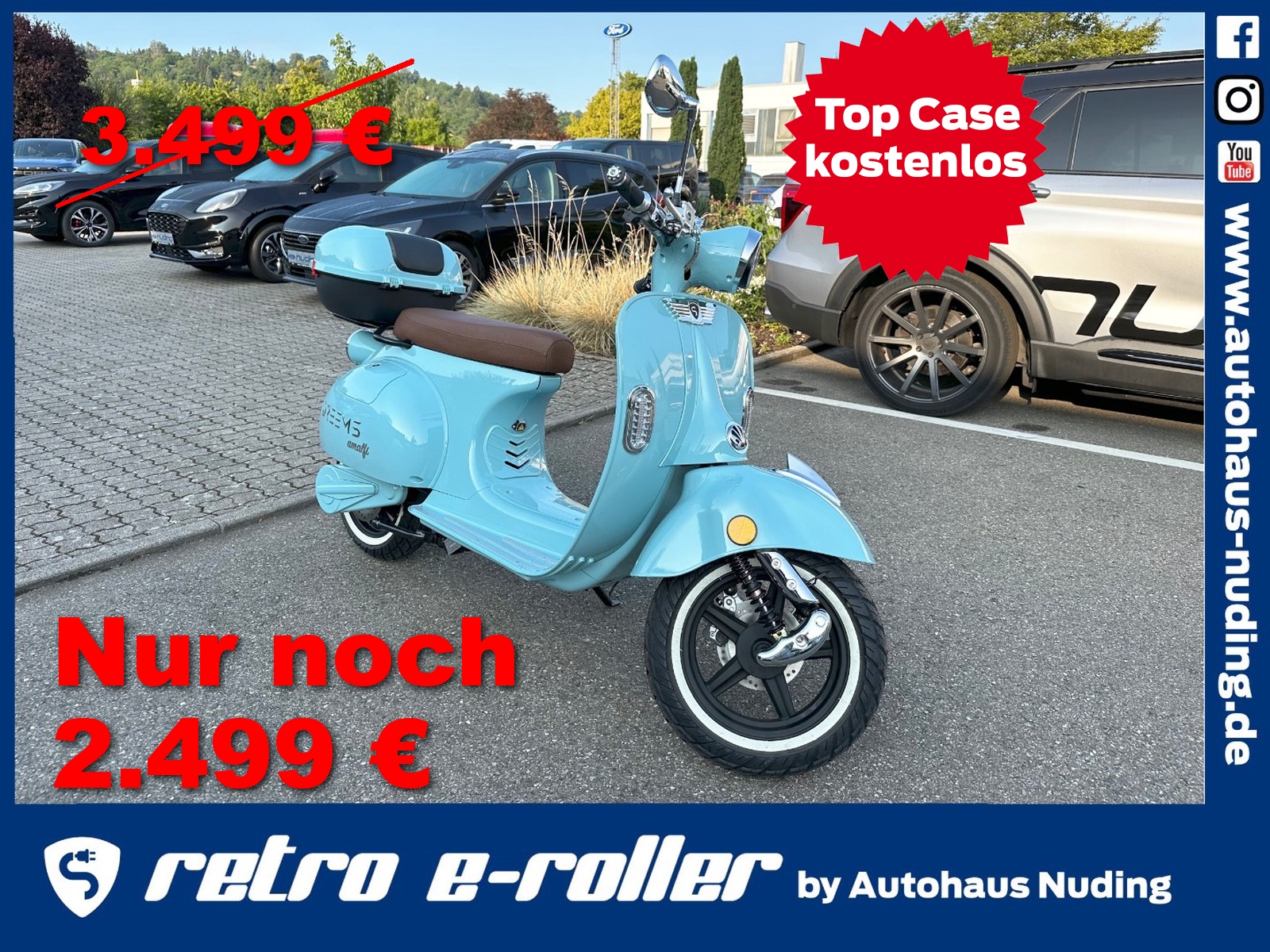 Amalfi e-roller 45 km/h