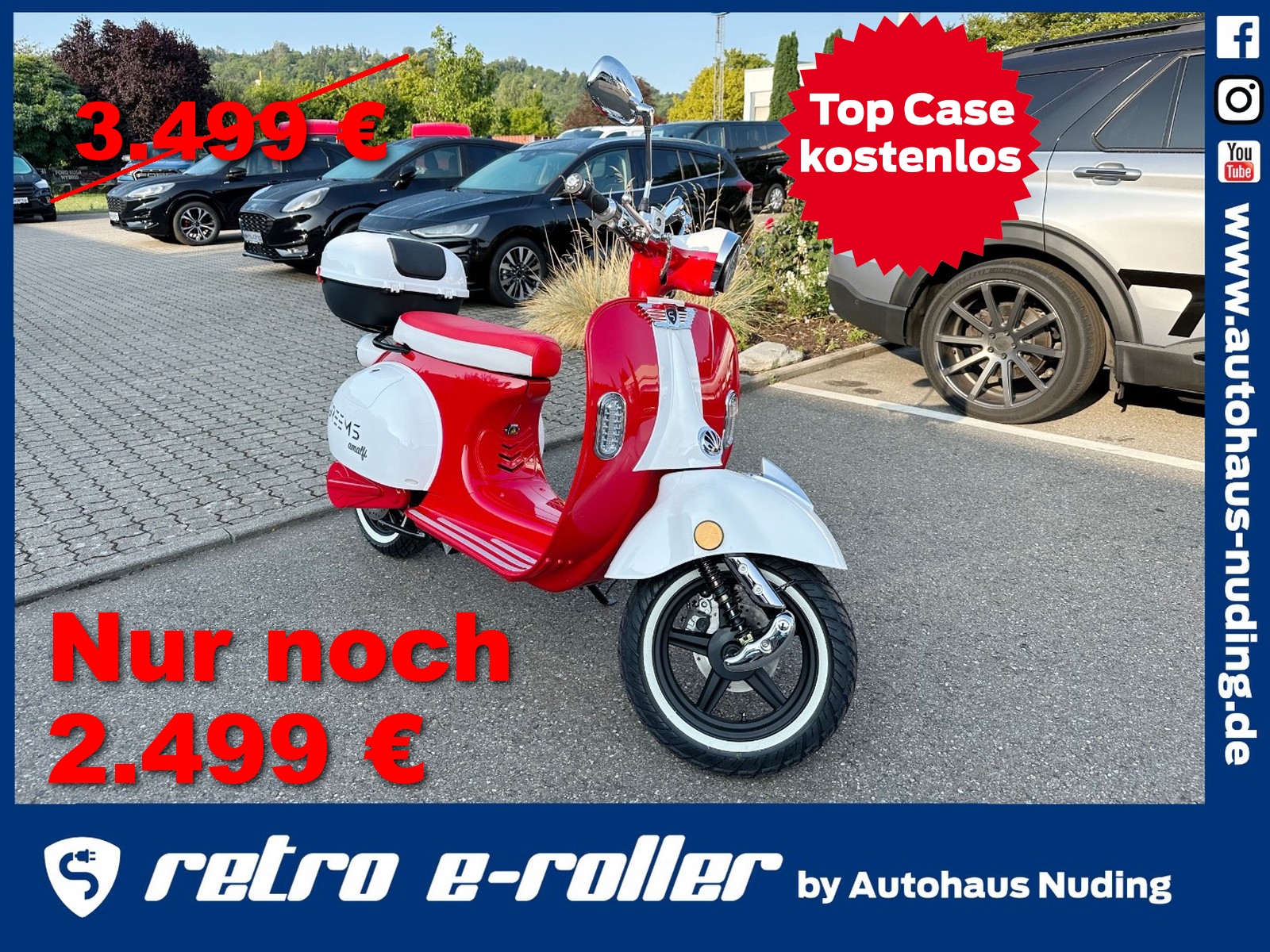 Amalfi e-roller 45 km/h